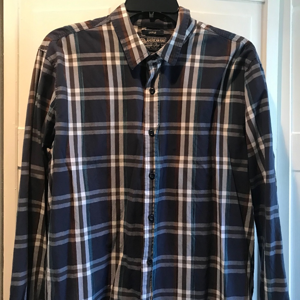 Mens American Rag button down shirt L